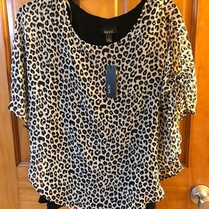 New with tags leopard print shirt